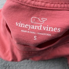Vineyard Vines Shirt Mens Small Pink Long Sleeve Pocket Preppy Lightweight