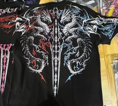 Breathedivinity New Style Patterned Trendy Cotton T-Shirt