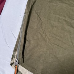 Triple Five Soul Shirt Mens XL Tee Camouflage Army Fatigue Grunge Zipper NWT