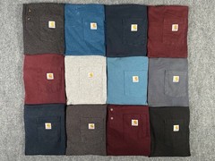 Carhartt Pocket Tee Bundle Lot of 12 Size L Large Workwear T Shirts USA Mix