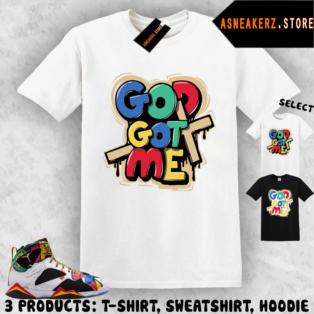 ASneakerZ Tee Shirt To Match J’s 7 Miro 2026 Matching Snkr God Got Me T-Shirt