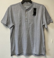 *NWT* Eddie Bauer Men’s (Size L) Supersoft Henley, 1/4 Button