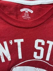Holiday Time Men’s XL Red Crew Neck Short Sleeve Santa Graphic T-Shirt