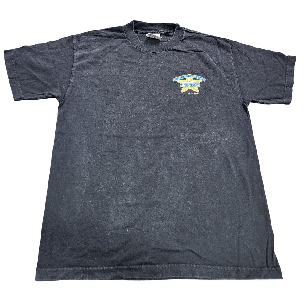 7.62 Design Shirt Mens Medium Black United States Navy 1775 Graphic Tee USA