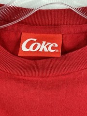 Vintage 80s-90s Coca Cola Classic Red Single Stitch T-shirt Sz M Embroidered