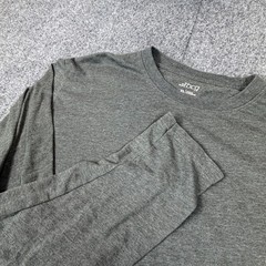 BCG Mens XL Long Sleeve Performance T-Shirt Charcoal Gray Heather Athletic Top