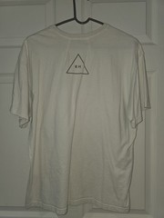 RHUDE Men’s White Graphic Logo Cotton Jersey Crew Neck Short Sleeve T-Shirt S