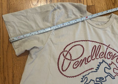 Pendleton Brand Rodeo Cowboy Lasso Shirt Size Medium Light Marks Read Below