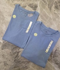 M&S Slim Fit Pure Cotton Crew Neck T-Shirt ~ REGULAR LENGTH ~ 2 PACK ~ Size M