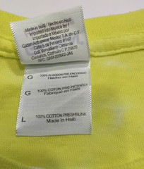New Tie Dye Men’s T-Shirt Yellow Blue Adult Large Multicolor Summer Spiral