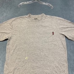 Wolverine T Shirt Mens XL Heather Gray Cotton Crew Neck Chest Pocket Summer