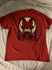 OFFICIAL Demon Alastor Large Shirt Hazbin Hotel Vivziepop Shark Robot