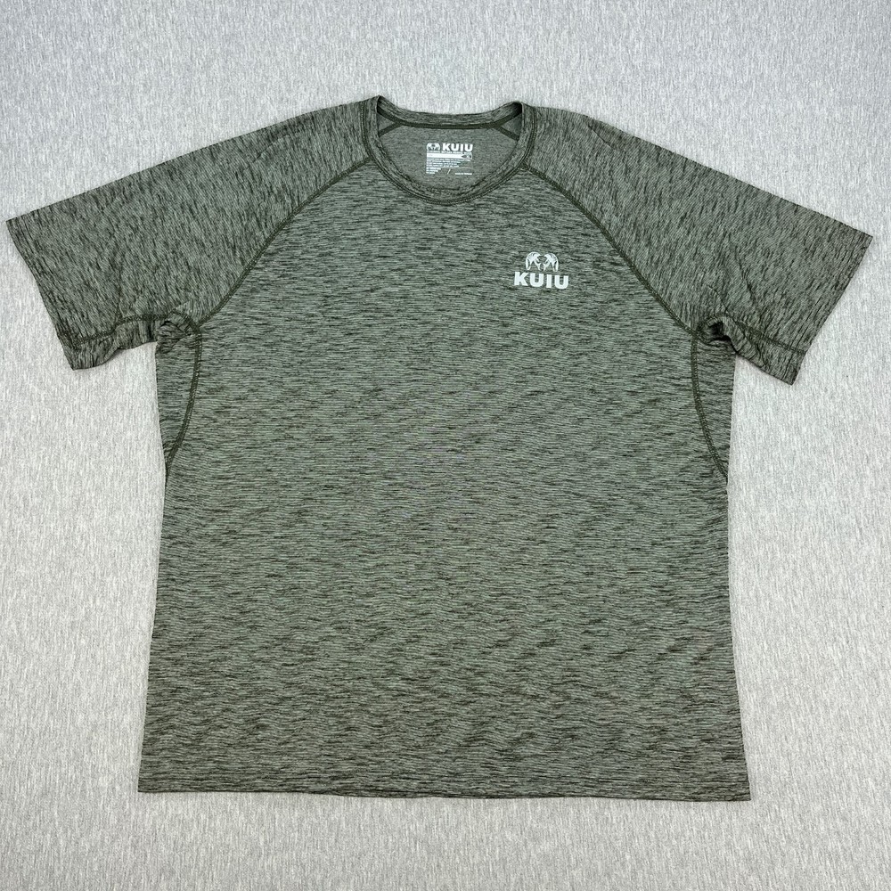 KUIU Active Merino 105 SS Crew T-Shirt Mens XL Olive Green Nuyarn Wool Blend