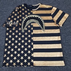 Hudson Outerwear Shirt Mens 3X American Flag Black Stars Stripes We Get Money