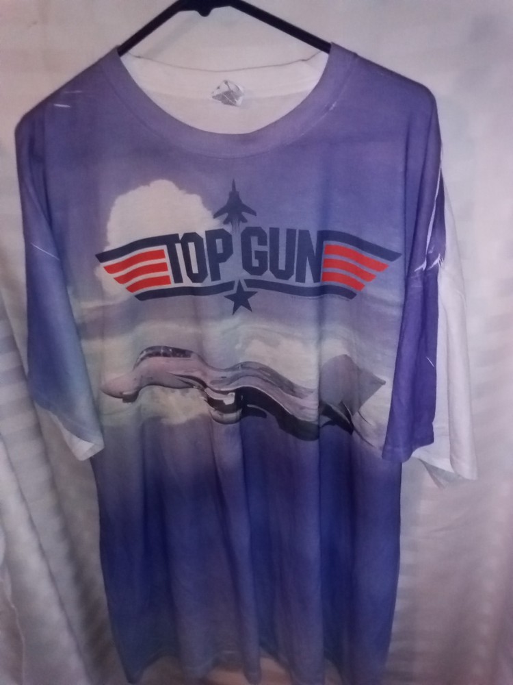 Pre Owned Adult T Shirt Top Gun Size 3XL Color Multi by Jerzees Sport Brand