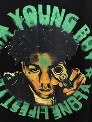 Vlone x YoungBoy NBA Cross Roads T-Shirt Size Large Authentic