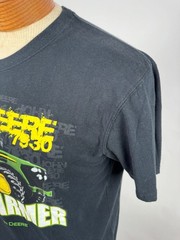 John Deere Power To The Farmer Black Graphic T-Shirt Large