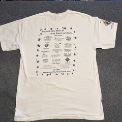 2009 Running Shirt Sz M Run For The Stars Double Sided Graphic Colorful Rainbow