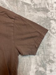 Dime Classic Streetwear T-Shirt Embroidered Logo Extra Large Brown Relaxed Fit