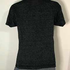 Authentic Disney Adult Mickey Mouse Tee Heather Black Dark Gray S Distressed Top