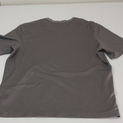 Croft & Barrow Men’s Gray Solid Knit V-Neck Short Sleeve Easy Care T-Shirt L