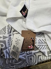 Hinano Liko Men’s White Tiki Graphic Logo Cotton Jersey Crew T-Shirt Size M