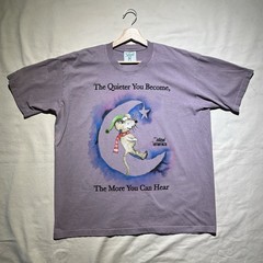Online Ceramics T Shirt Mouse On The Moon Size XL The Quieter You Become Purple