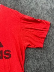 Adidas Go To Tee Shirt Mens Medium Red Short Sleeve Crew Neck Cotton Performance