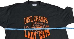 Vintage Wink Texas Lady Cats T-Shirt Volleyball District Champs Lee 90s USA XL