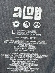 ALAB Black Neon Magic Mushroom T-shirt Men’s Medium Psychedelic Wizard New