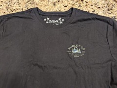 Hurley Men’s Everyday Explore Campin Short Sleeve Tee Shirt Dark Stone Grey XL