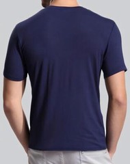 Men’s Ultra Soft Smooth T Shirt Bamboo Viscose Short Sleeve Casual Tee Navy Blue