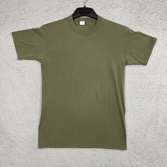 VTG Soffe T Shirt Tag M 17.5” PTP Single Stitch Sleeve Army Green Olive Military