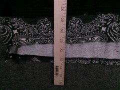 Isaac Morris Shirt Mens XXL Black HUSTLE Graphic Bandana Short Sleeve Hem