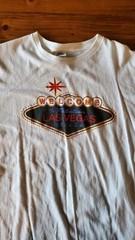 Y2K Welcome To Las Vegas Nevada T-shirt White Collectible Large