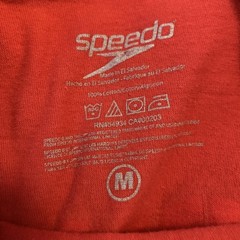 Speedo Shirt Mens Medium Red Lifeguard Graphic Tee T-Shirt Tagless Beach