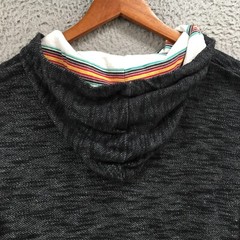Modern Culture T-Shirt Mens S Black Hooded Short Sleeve V-Neck Pullover Casual