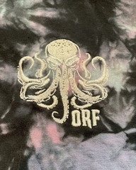 Shaka Wear Super MAX Heavy Streetwear Tie Dye Shirt Embroidered Octopus Squid M