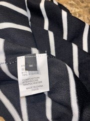 Men’s Striped Knit- Crew Neck T-shirt Medium Size
