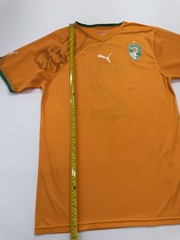 Puma Men’s Soccer Jersey Côte d’Ivoire Orange S Vintage