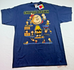 Vintage Y2K Peanuts Charlie Brown Lucy Football T-Shirt Men’s XL NWT