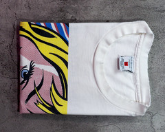 Vintage 1990s Roy Lichtenstein Girl With Hair Ribbon Shirt Size XL