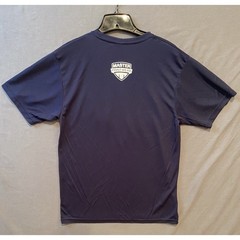 Milwaukee Brewers Shirt Mens Medium Navy Blue Augusta Sportswear Performance Tee