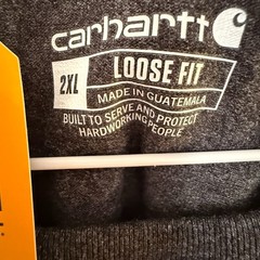 Carhartt Men’s K87-CRH Gray Workwear Short Sleeve T-shirt, Toyota, ‘Bob’ 2XL