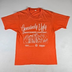 Genuinely Ugly Bartender Contest T-Shirt Adult Small Miller 55WKRC Vintage 80s