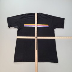 VANS Shirt Adult Large Black Lightweight Casual Outdoors Rainbow Logo Mens