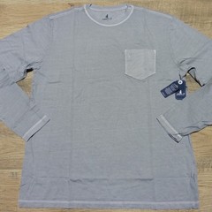 JOHNNIE O Mens M MEDIUM BRENNAN 2.0 T SHIRT STEEL GREY LONG SLEEVE GOLF