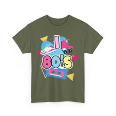 80’s T-Shirt, I Love 80’s Eighties Lovers Cassette Nostalgie Shirt