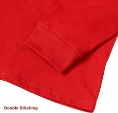 Cummins Long-Sleeve T-shirt Wordmark Crew Neck Shirt Red