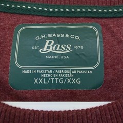 GH Bass T Shirt Mens XXL Long Sleeve Thick Fabric Purple Solid Sleep Shirt